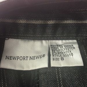 Wide Leg Pinstripe Pant